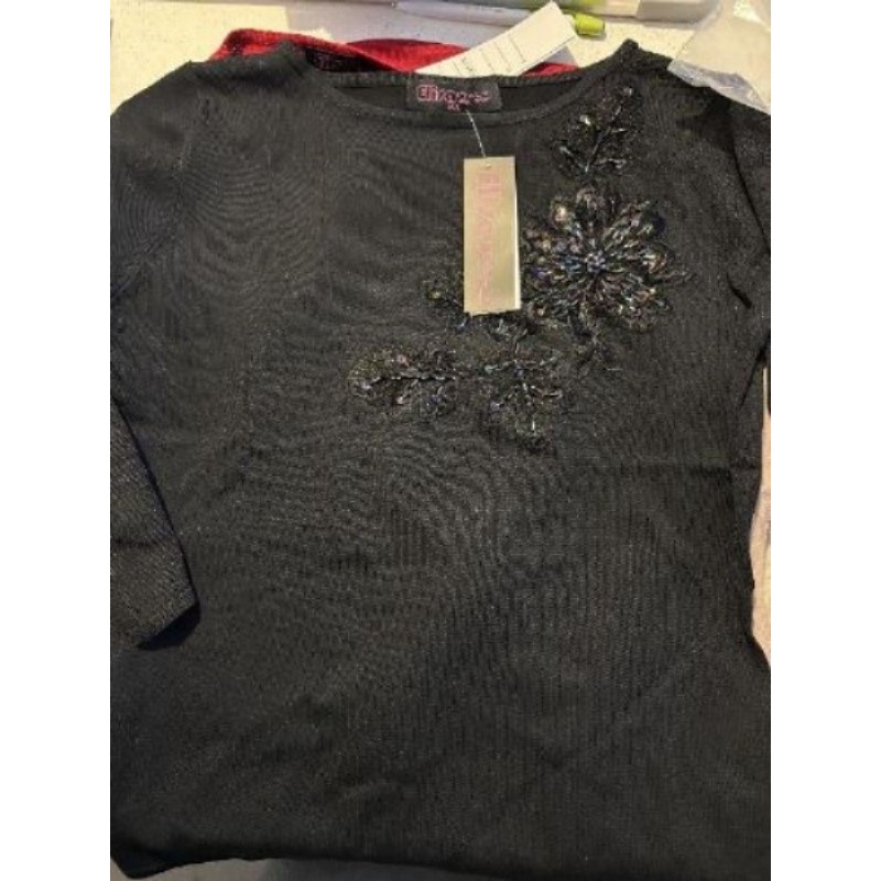 Pull manche 3/4 taille M/L