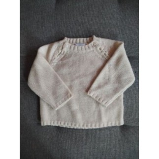 Pull laine crème T12 mois
