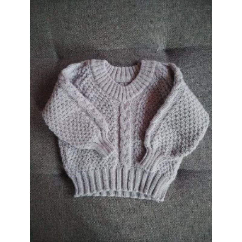 Pull laine bleu T12 Mois 