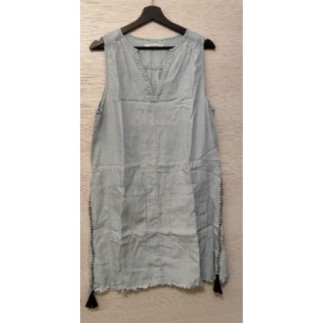 Robe tissus grise bleuté...