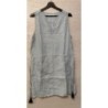 Robe tissus grise bleuté -T. 38
