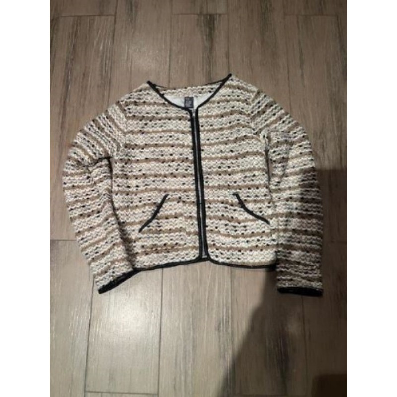 VESTE ENFANT BEIGE ET NOIRE ZARA TAILLE 11-12 ANS