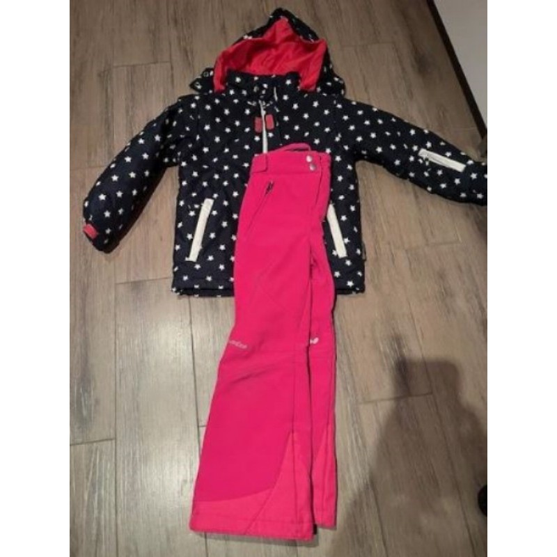 ENSEMBLE DE SKI BLEUE MARINE ET ROSE TAILLE 6 ANS