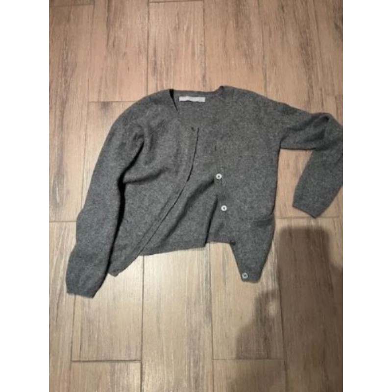 GILET 100% CACHEMIRE GRIS ENFANT 12 ANS MONOPRIX