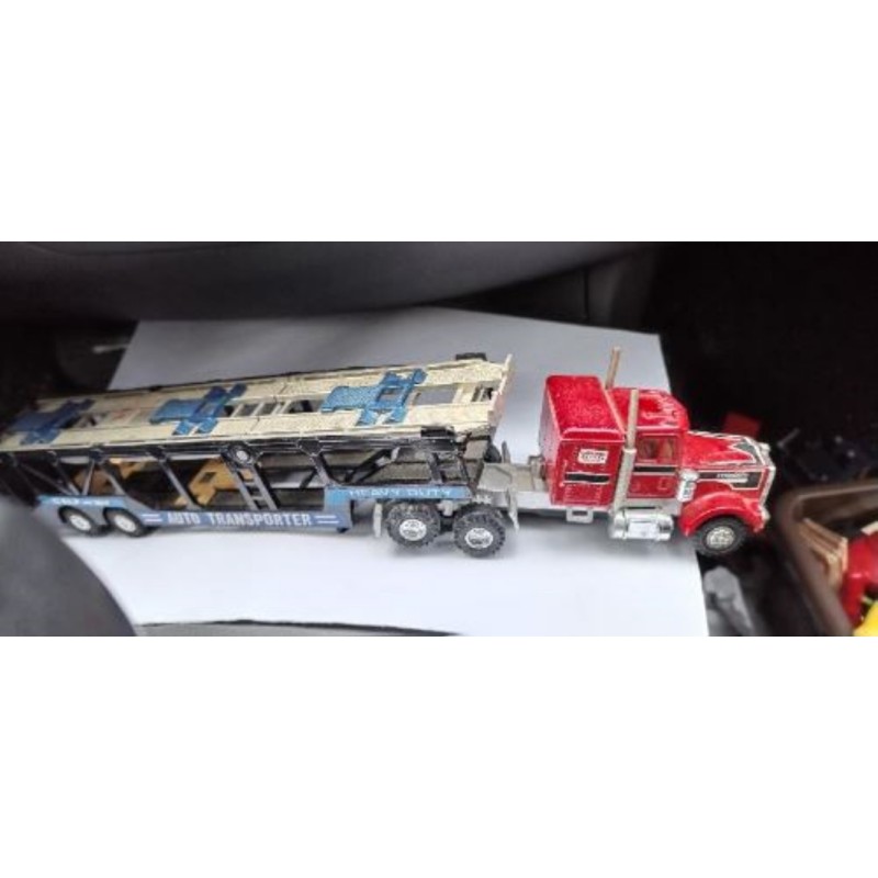 Shinsei Camion miniature Kenworth 1/64 métal porte auto