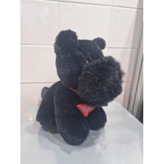 Peluche chien noir