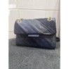 Sac en cuir Italien bleu marine neuf