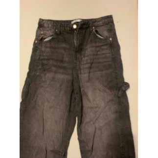 Pantalon Baggy Bershka Gris...