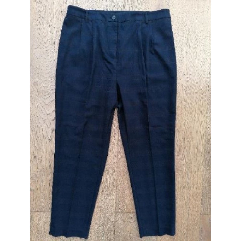 Pantalon carreaux bleu marine ETAM - Taille 42 