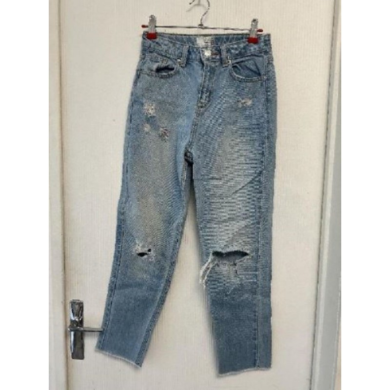 Pantalon jean troué MOM KIABI 14 ans 