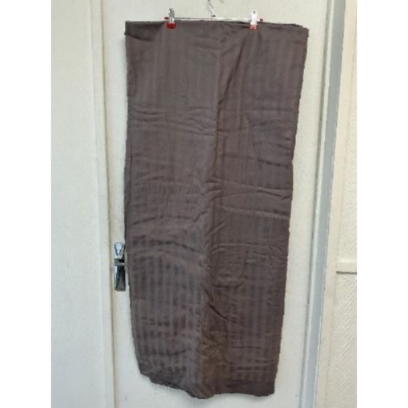 Housse de couette 2 personnes 100% coton couleur gris taupe 