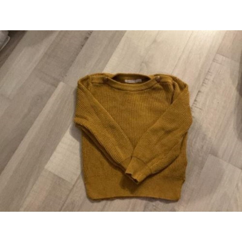 Pull moutarde Monoprix kids taille 4 ans 