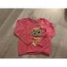 Pull rose H&M taille 2-4 ans avec motif strass singe doré