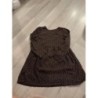 Robe marron à taches léopard noires H&M taille 5-6 ans 