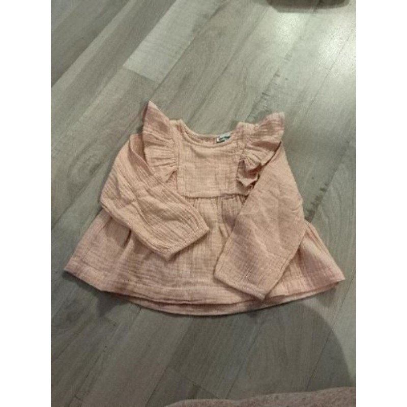 Blouse rose pale taille 18 mois - 81 cm VERTBAUDET 