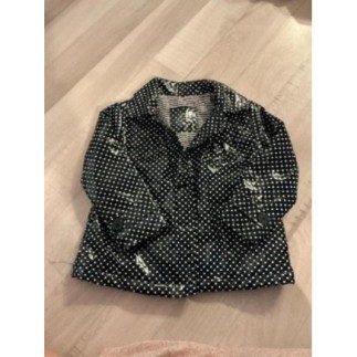 Manteau ciré doublé bleu...