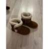 Bottines fourrees marron avec étoiles taille 26 
