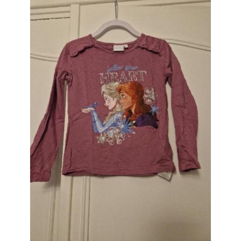 Tee shirt manche longue reine des neiges 6 ans