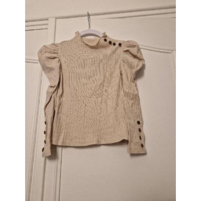 Tee shirt manche longue beige 5 ans