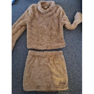 Ensemble jupe marron 6 ans