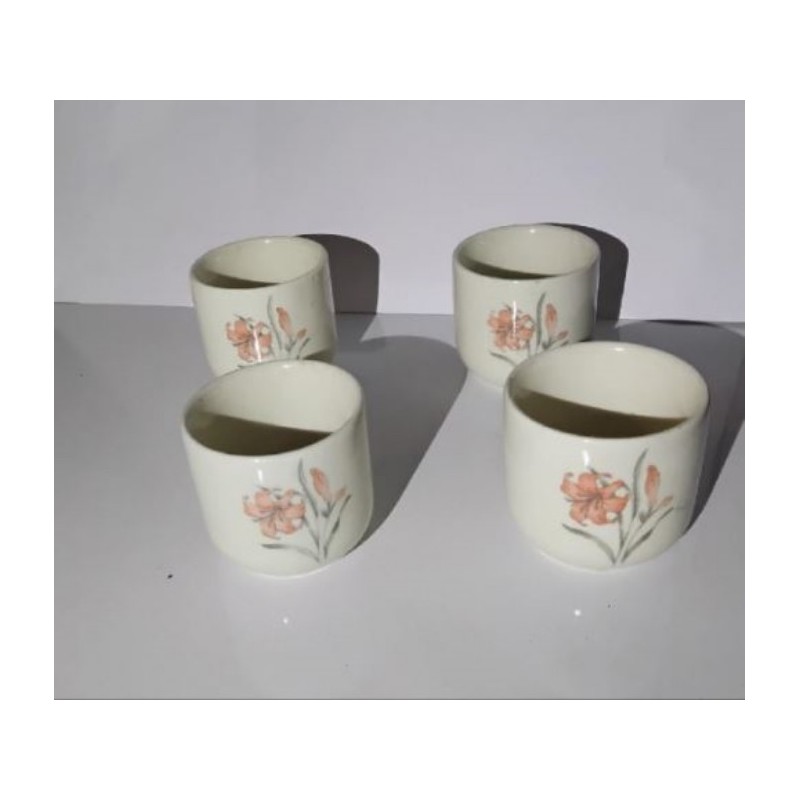 Tasses service à thé chinois lot de 4 bon état