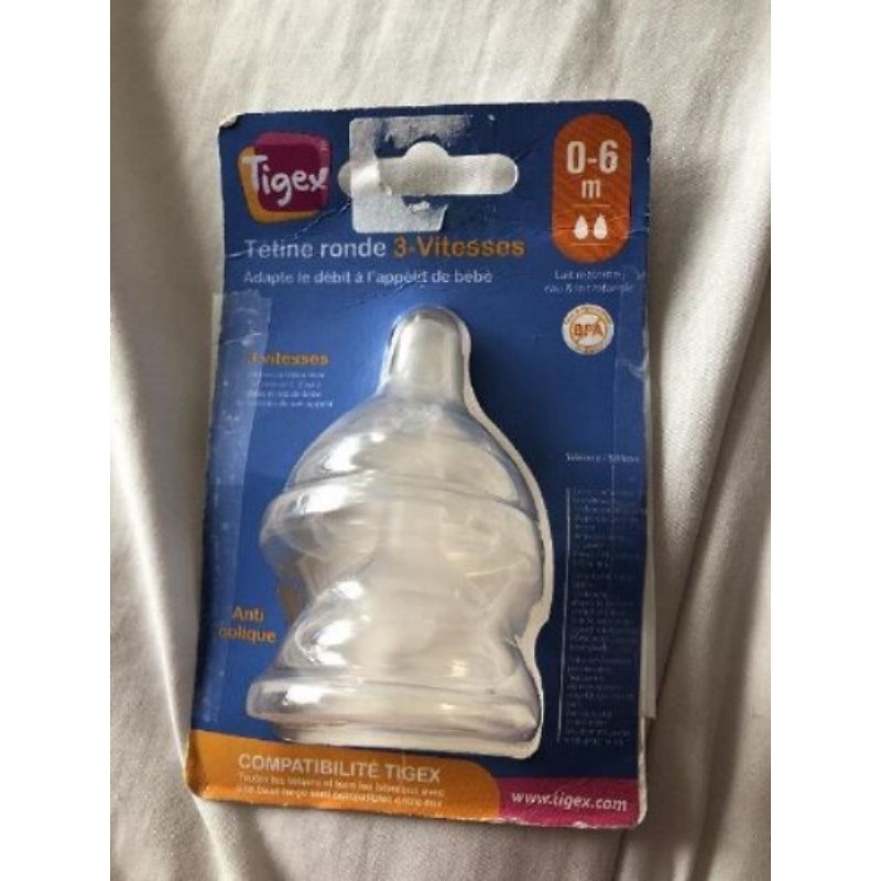 Tétine Tegex 0 à 6 mois.( 3 vitesses )