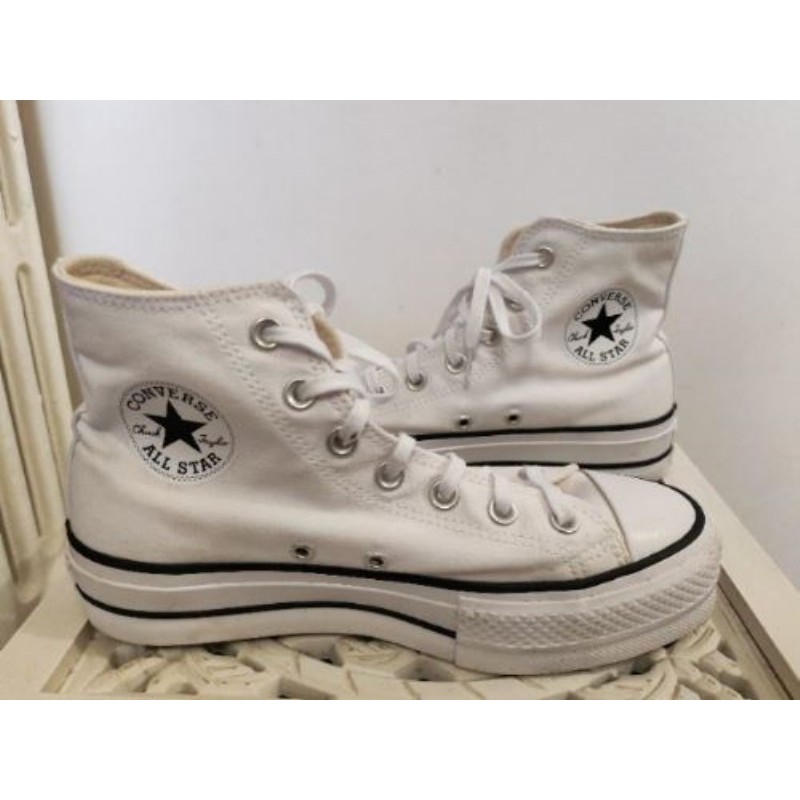 Basket Converse compensé blanc 38 