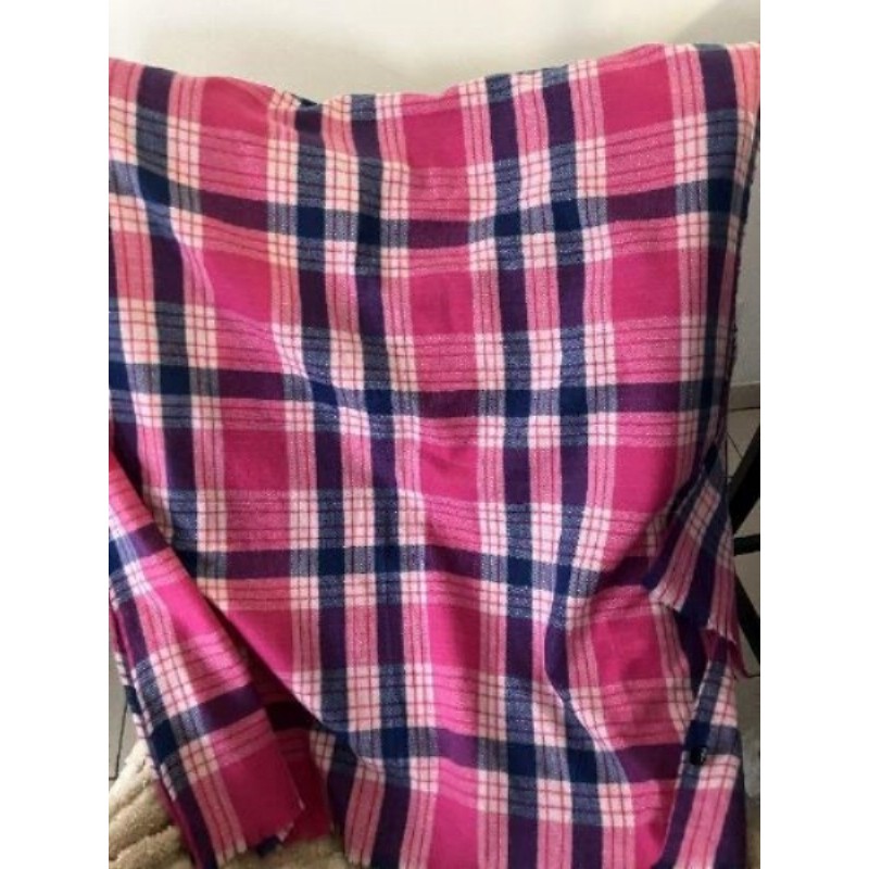 Écharpe chaude rose et bleu laege