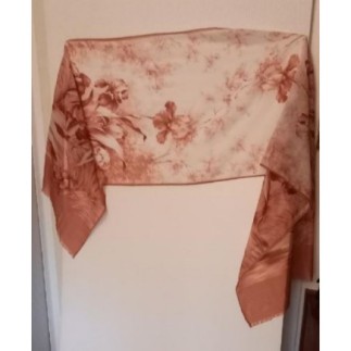 foulard imprimé rose 