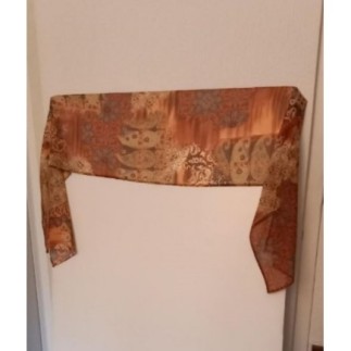 foulard léger ton marron