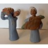 2 statuettes terre cuite 