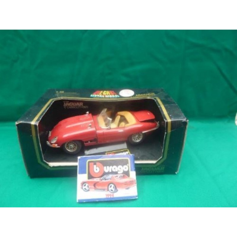 JAGUAR E CABRIOLET 1961 ROUGE METAL NEUVE (BOITE)