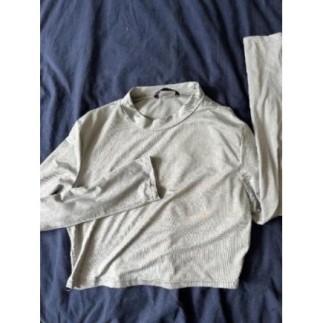 Top manche longue gris Shein M