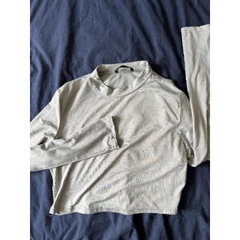 Top manche longue gris Shein M