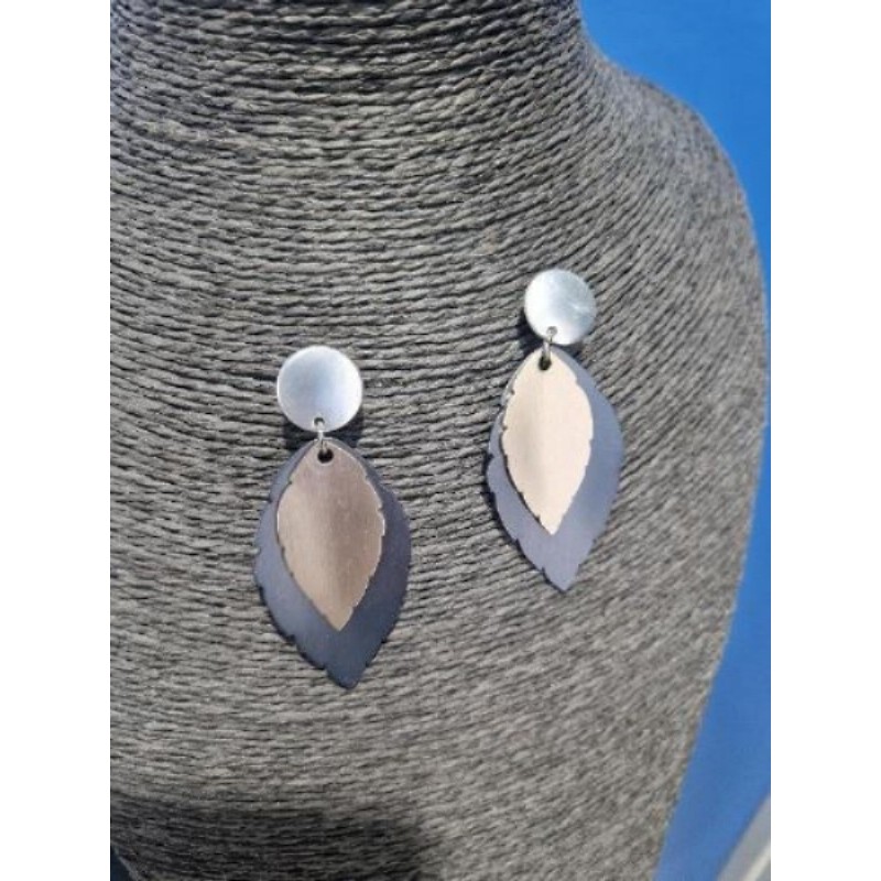 BO feuille doré et acier 