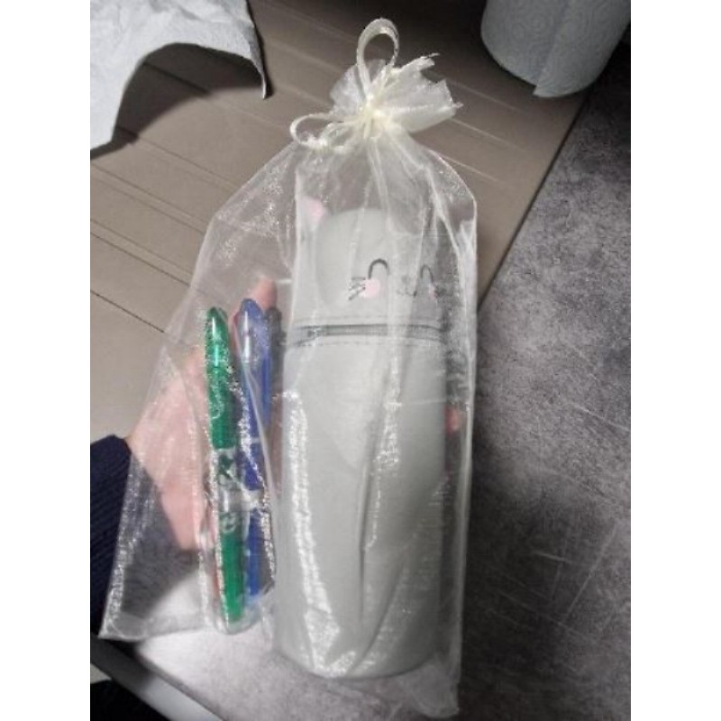 Trousse + stylo chat neuves