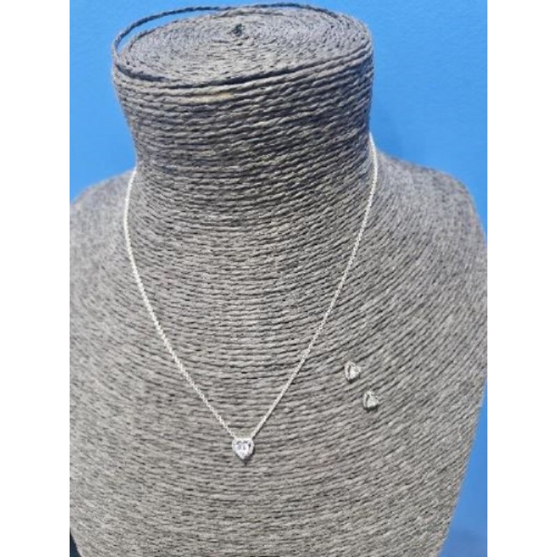 Collier argent Cœur et Bo Cœur Pandora 