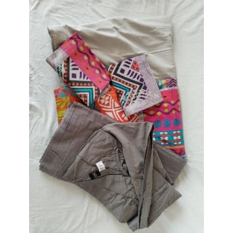 Parure literie pour 2 personnes, 5 pièces 