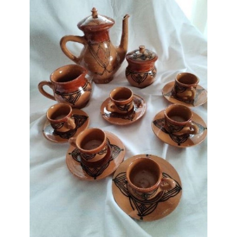 Service à café kabyle 6 tasses 