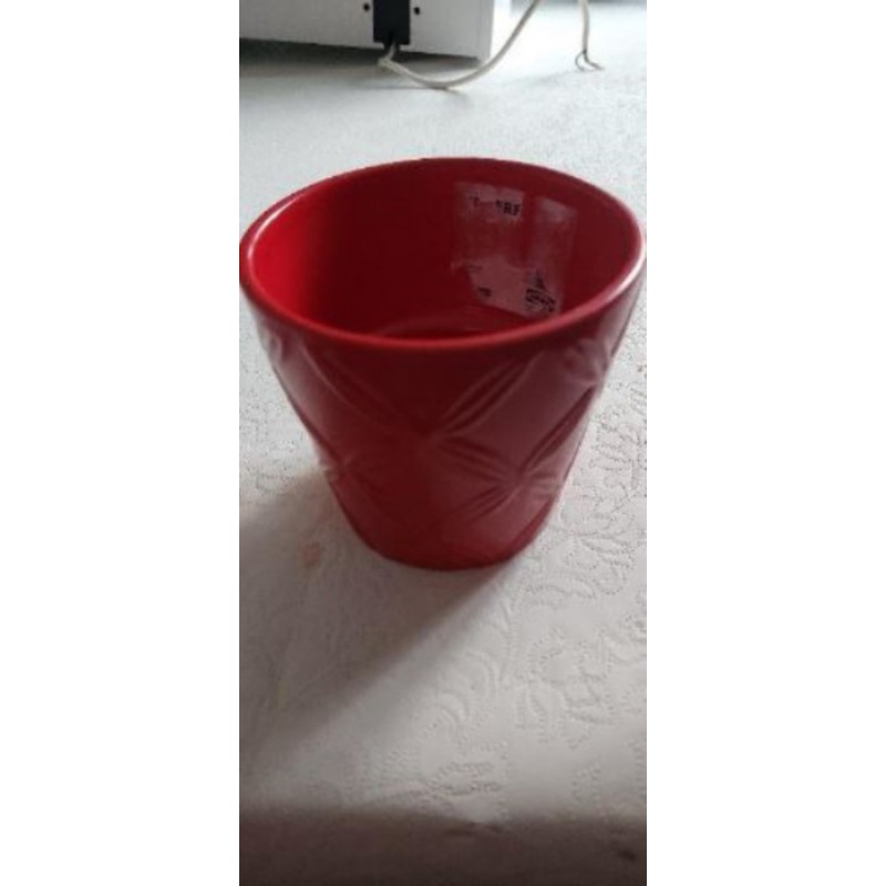 Pot fleur rouge