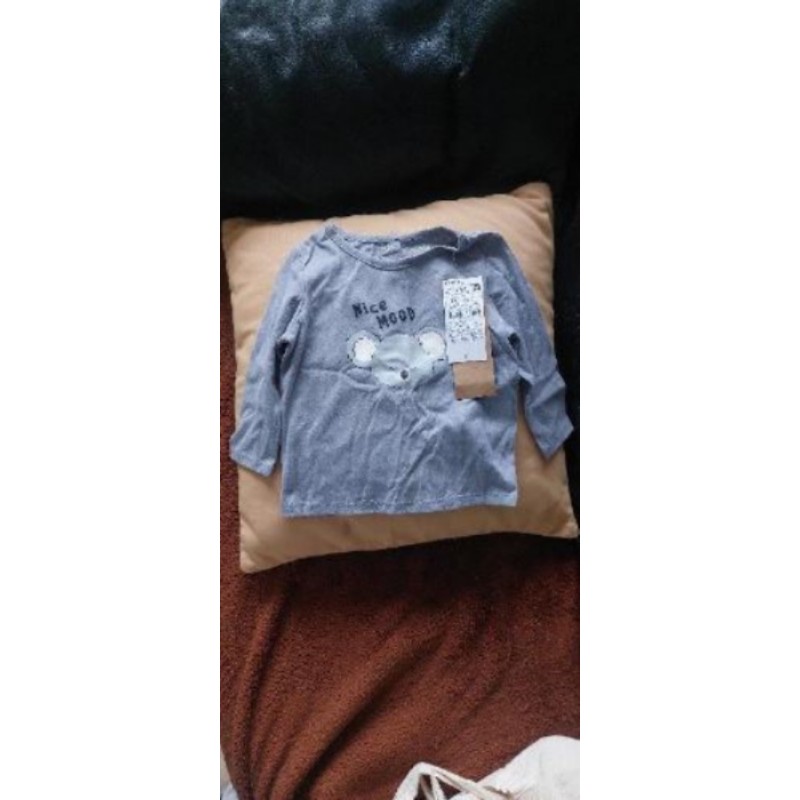 T-shirt manche longue koala 6mois kiabi