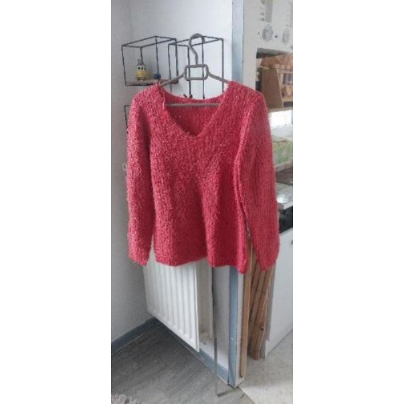 Pull orange tissaia taille 38/40