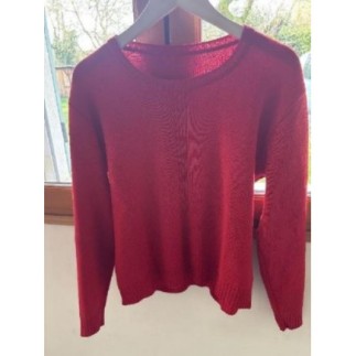 Pull rouge court 50% laine...