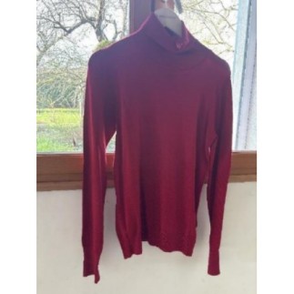 Pull col roulé rouge 70%...