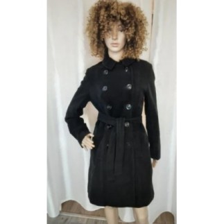 Manteau trench noir C&A Yessica taille 40/L