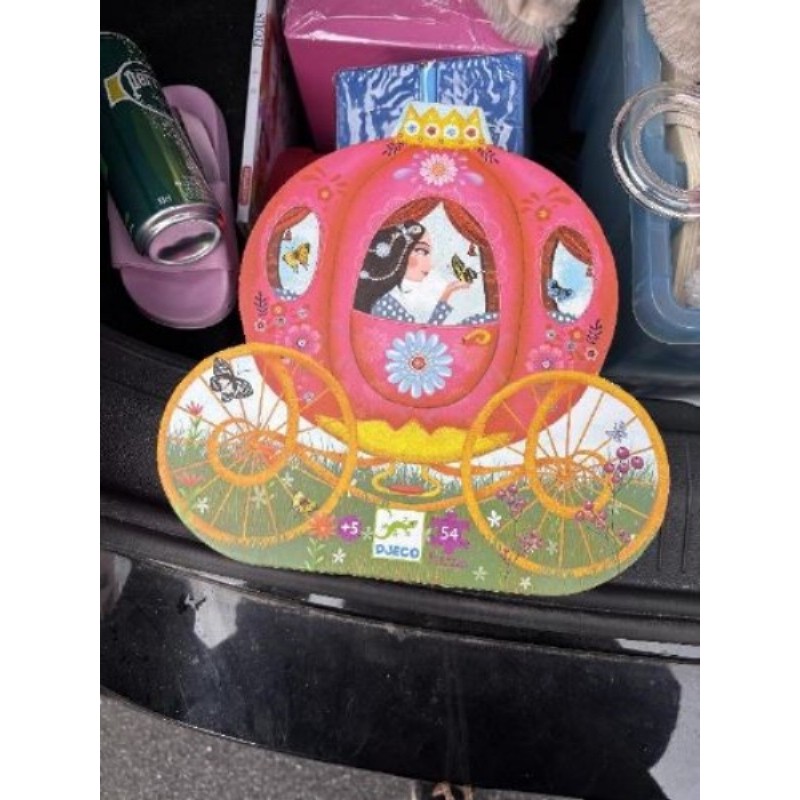 Puzzle 54 pièces Djeco carrosse princesse 