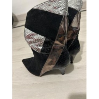 Bottines noires doré...