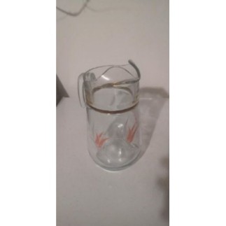 Carafe motif fleurs 