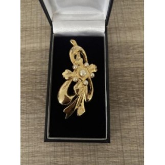 Bijoux -  Broche dorée 