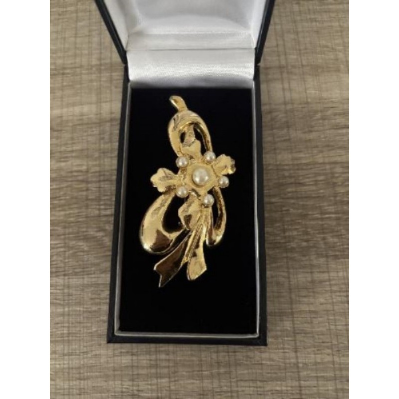 Bijoux -  Broche dorée 